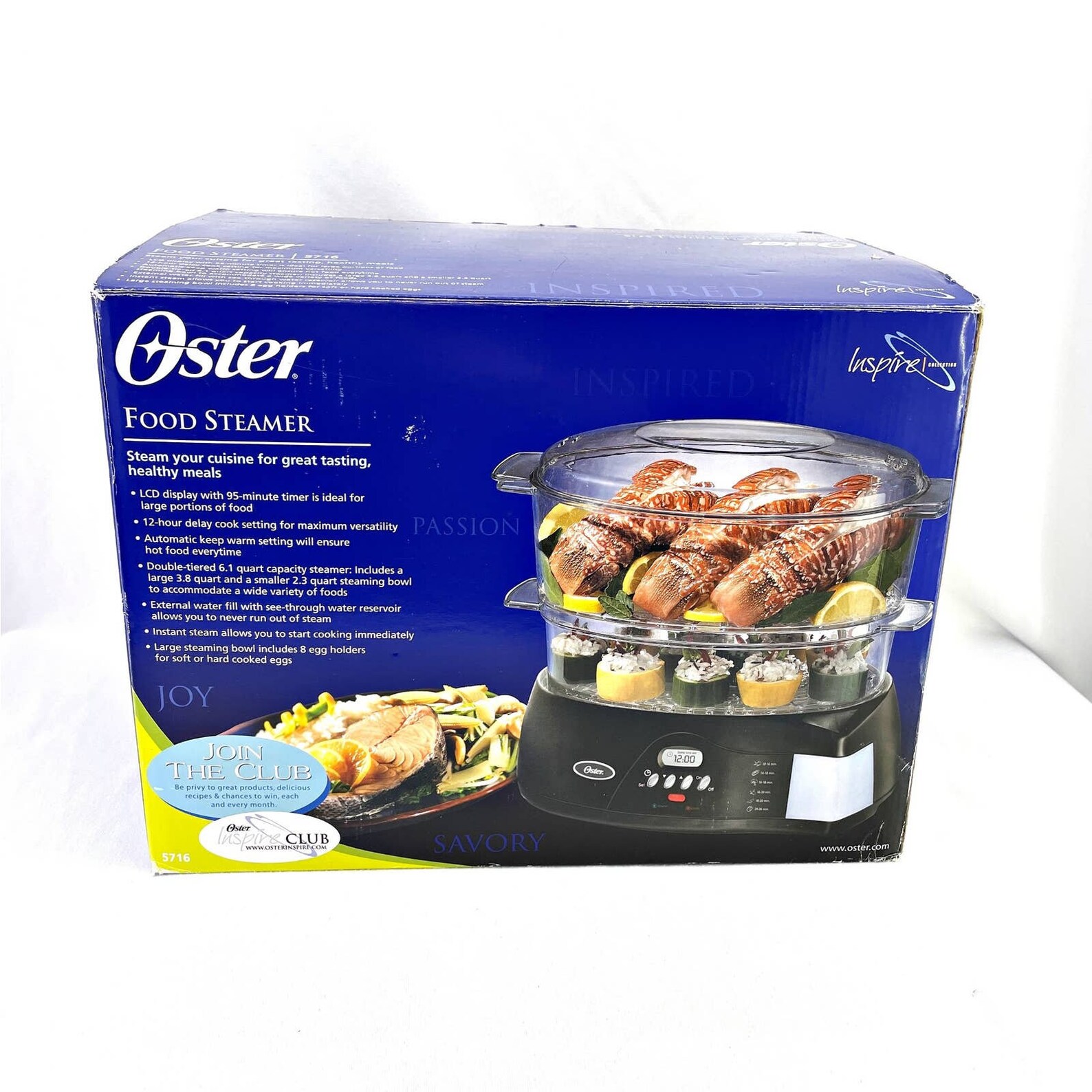Oster Programmable Digital Food Steamer Two Tier Black 5716 Etsy