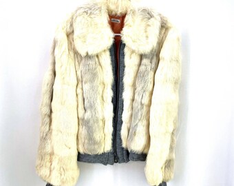 ribbed fur coat