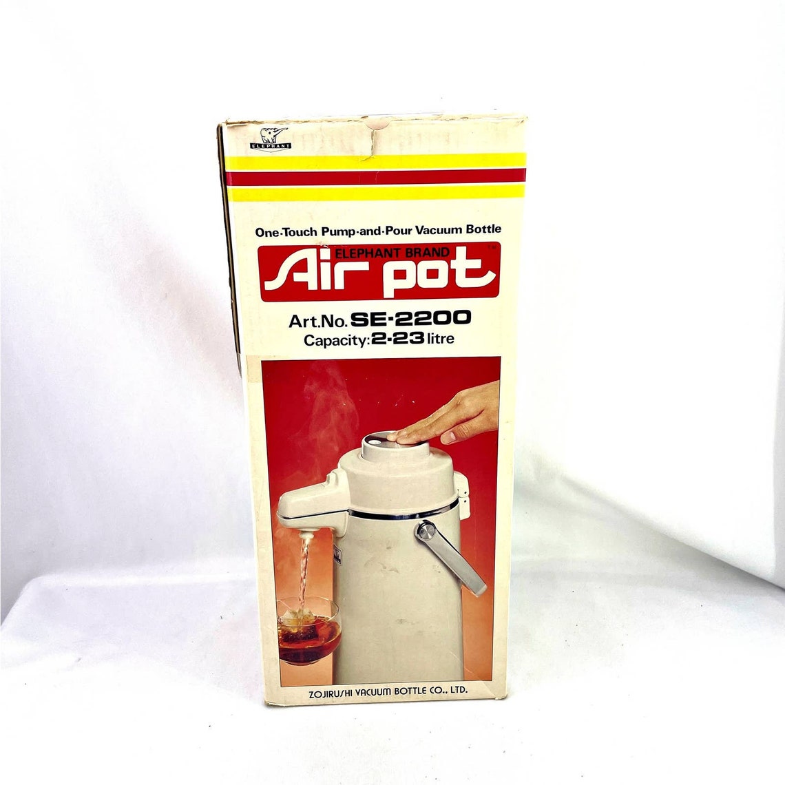 Vintage Zojirushi Vacuum Thermos Hot/Cold Bottle With Pump Etsy