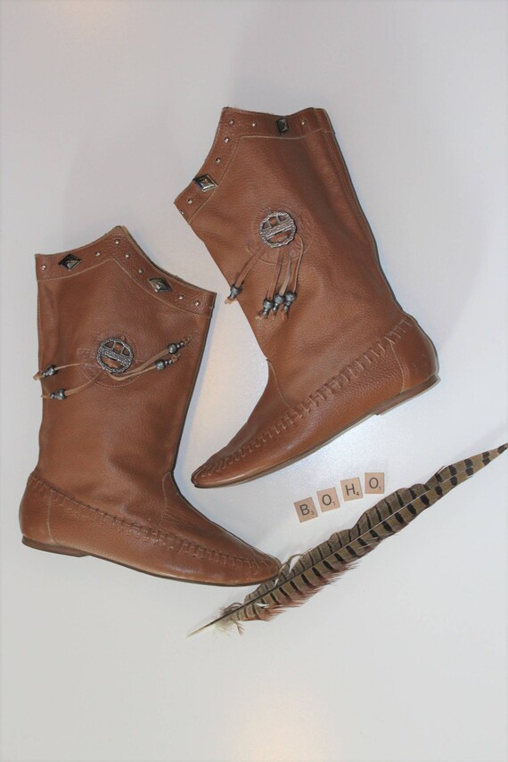 boho moccasin boots