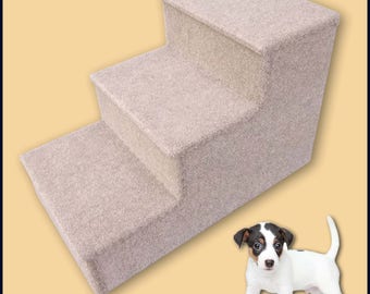 Premier Pet Steps , 20H x 16W x 30D. Pet Stairs Carpeted. Pet Supplies, Pet Steps for Dogs or Cats. Veterinarian recommended.