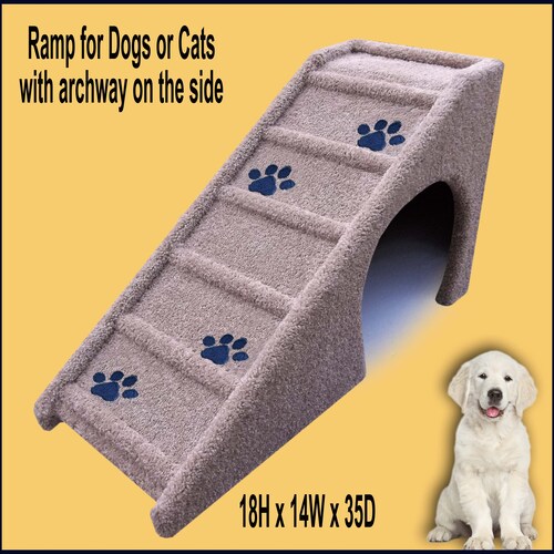 Pet Ramp With Paw Prints and Opening on the Side. Dog Ramp Etsy
