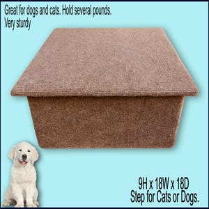 Doggy step in Beige color. Pet furniture. Puppy steps. Dogs furniture.Pet Supplies. Disabled dogs, Dog items.