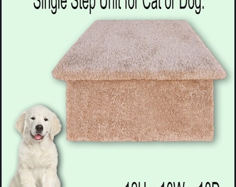 One single step. 12"H x 18"W x 18"D. Puppy steps. Dogs furniture.Pet Supplies. Disabled dogs.