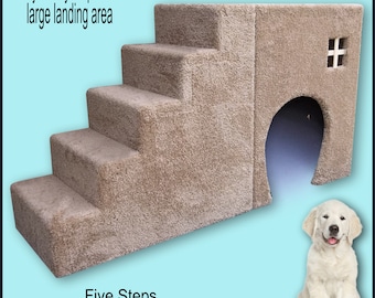 Pet Steps 30 high with large landing area. 30Hx16Wx54D. Very sturdy, Built to last, Dog steps