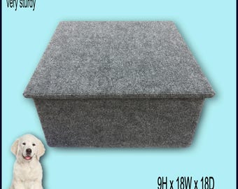 Doggy step in Gray color. Pet furniture. Puppy steps. Dogs furniture.Pet Supplies. Disabled dogs, Dog items.