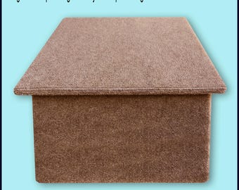 Single Pet Step 12''H x 18''W x 18''D. Dog Stairs, Dog Platform, Doggy Furniture, Steps for Dogs. Puppy steps. Disabled dogs.