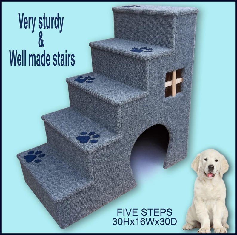 Dog Steps. 30 Inches Tall Wooden Dog Steps Pet Stairs. Dogs Etsy