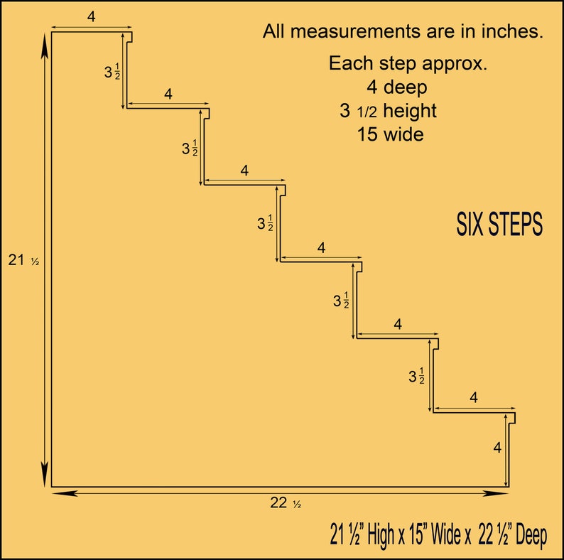 Dog Steps Small to Medium Dogs. Six Steps Dogs With Short Etsy
