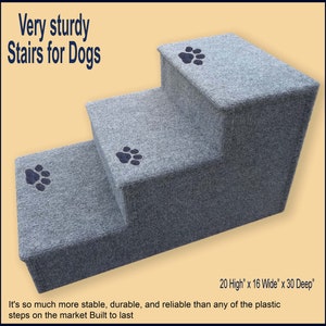Pet steps, 20H x 16W x 30D, 3 steps for Dogs