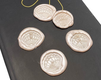 Seashell Self Adhesive Wax Seals for Envelopes, Envelope Wax Seal, Wax Seal Stickers, Wedding Wax Seal, Stationery Wax Seals