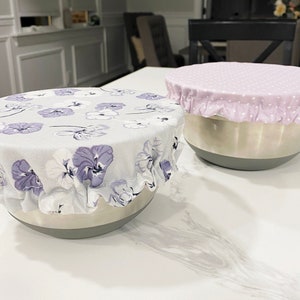 Reusable Bowl Covers for Kitchen, Reversible Bowl Cozy for Bread Proofing or to Prevent Bugs image 1