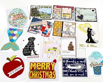 Handmade Card Assortment, 15ct. Greeting Card Variety Set for Different Occasions