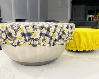 Reusable Bowl Covers for Kitchen, Reversible Bowl Cozy for Bread Proofing or to Prevent Bugs!