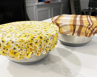 Reusable Bowl Covers for Kitchen, Reversible Bowl Cozy for Bread Proofing or to Prevent Bugs!