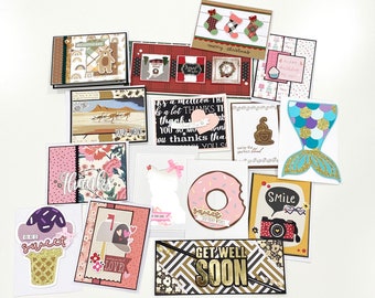 Handmade Card Assortment, 15ct. Greeting Card Variety Set for Different Occasions