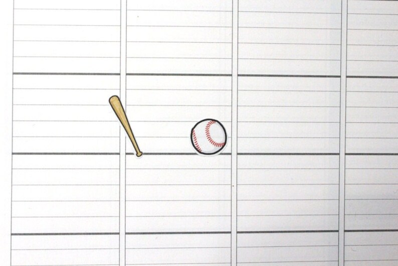 Baseball Stickers for planner, calendar Functional planner stickers school sticker functional sticker sport sticker SQ00507 image 2