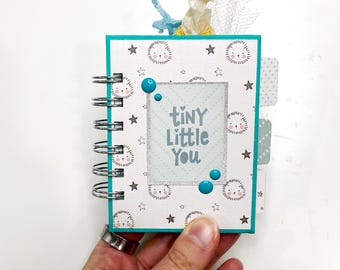 Mini quaderno per neonato, mini quaderno a righe, diario per neonati, quaderno per gravidanza, libro bianco, quaderno a spirale, diario per quaderni