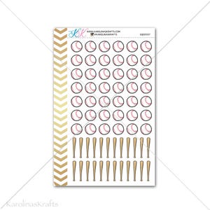 Baseball Stickers for planner, calendar Functional planner stickers school sticker functional sticker sport sticker SQ00507 image 1