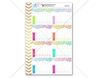 Ombre Cheetah Print Functional planner stickers, Functional to do list sticker for planner, functional stickers, decorative planner #SQ00009
