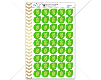 Functional Stickers W0298 || MINI Dollar Sign Icon Planner Stickers Mini Sheet Multicolor Matte Removable Labels