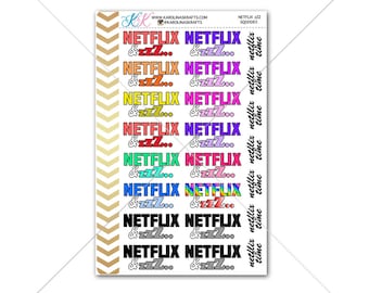 Netflix Stickers for planner, calendar! Functional planner stickers zzZ sticker functional sticker movie sticker #SQ00083