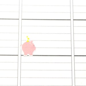 Piggy Bank Stickers for planner, calendar Functional planner stickers money sticker functional sticker animal sticker SQ00380 image 2