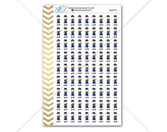 Brunette Boy Scout Stickers for your planner, agenda, calendar and more! Functional planner stickers to help organize your life #SQ00003