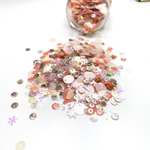 Sequin Mix  &quot;Snowflake Dreams&quot;, Shaker Confetti Mix for Crafting and Scrapbooking, Sequin Confetti Mix
