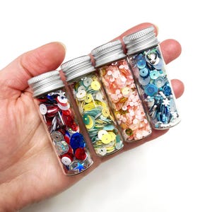Sequin Mix Sampler Variety Pack, Shaker Confetti Mix for Crafting and Scrapbooking, Sequin Confetti Mix