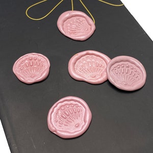 Seashell Self Adhesive Wax Seals for Envelopes, Envelope Wax Seal, Wax Seal Stickers, Wedding Wax Seal, Stationery Wax Seals
