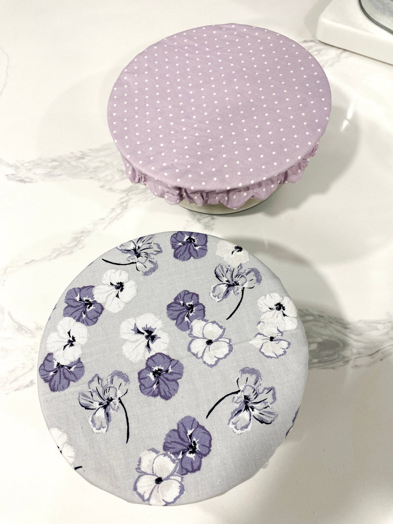 Reusable Bowl Covers for Kitchen, Reversible Bowl Cozy for Bread Proofing or to Prevent Bugs image 3