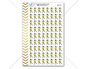 Blonde Boy Scout Stickers, Cub Scout Sticker for planner, calendar, etc! Functional planner stickers to help organize your life! #SQ00005