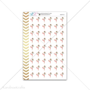 Yoga Girl Stickers for planner, calendar! Functional planner stickers fitness sticker functional sticker sport sticker #SQ00522