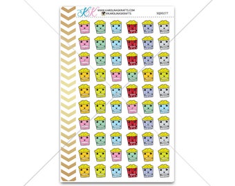 Popcorn Stickers for planner, calendar! Functional planner stickers food sticker functional sticker movie sticker #SQ00277