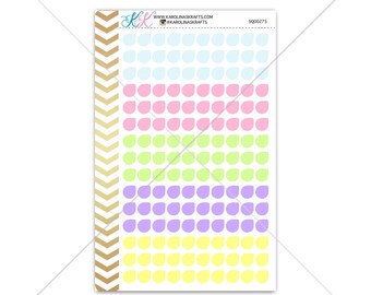 Teardrop Stickers for planner, calendar! Functional planner stickers colorful sticker functional sticker pastel sticker #SQ00275