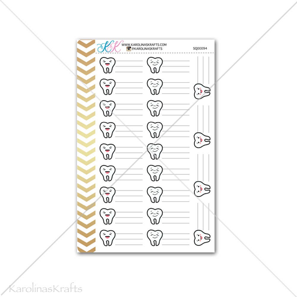 Dentist Label Stickers for Planner, Calendar! Functional Planner ...