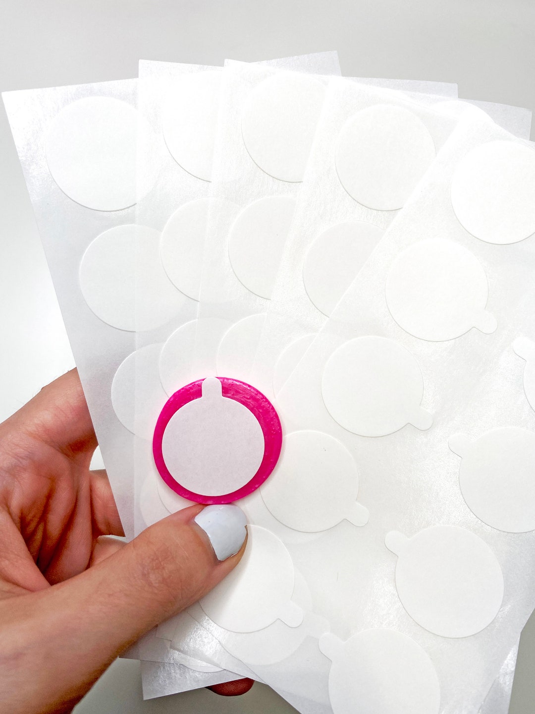 50 Adhesive Stickers for Wax Seals, Adhesive Backing Stickers for Wax