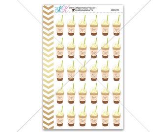 Frappuccino Stickers for planner, calendar! Functional planner stickers drink sticker functional sticker coffee sticker #SQ00226