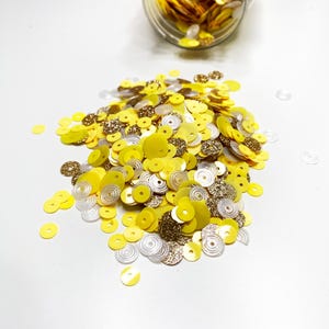 Sequin Mix &quot;Laguna&quot;, Shaker Confetti Mix for Crafting and Scrapbooking, Sequin Confetti Mix