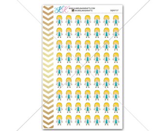 Blonde Girl Doctor Stickers for planner, calendar! Functional planner stickers medical sticker functional sticker nurse sticker #SQ00737