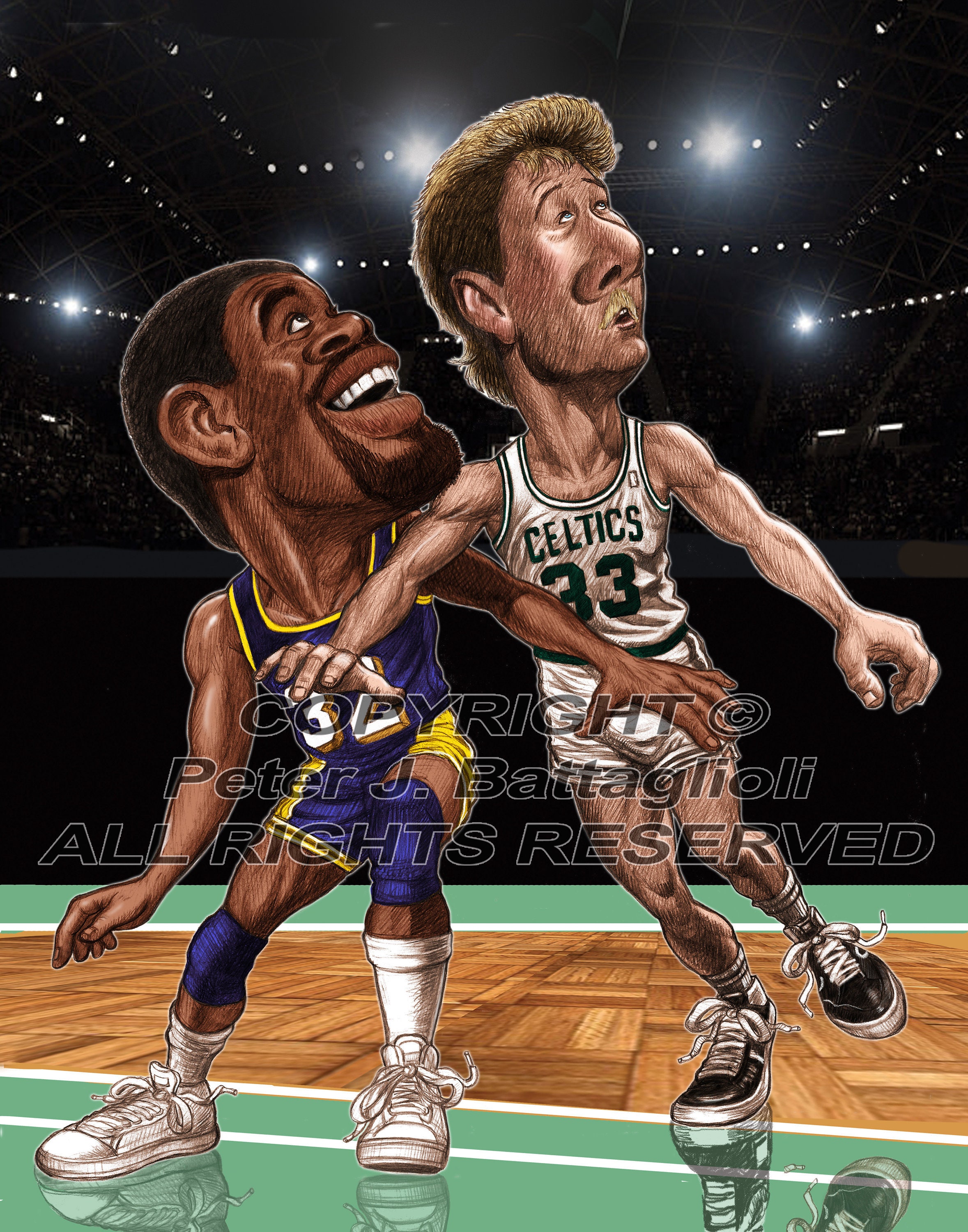 Larry Legend Caricature