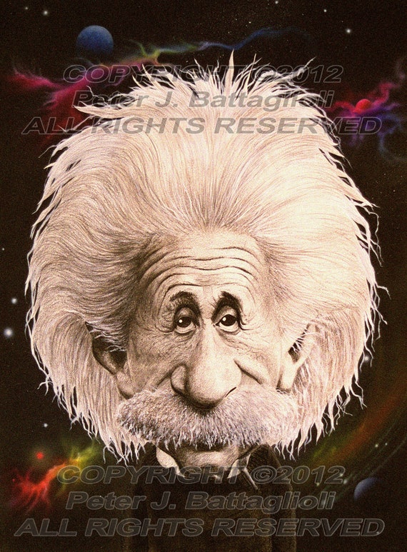Albert Einstein Caricature Art Print - Etsy Albert Einstein Caricature Art Print - Etsy