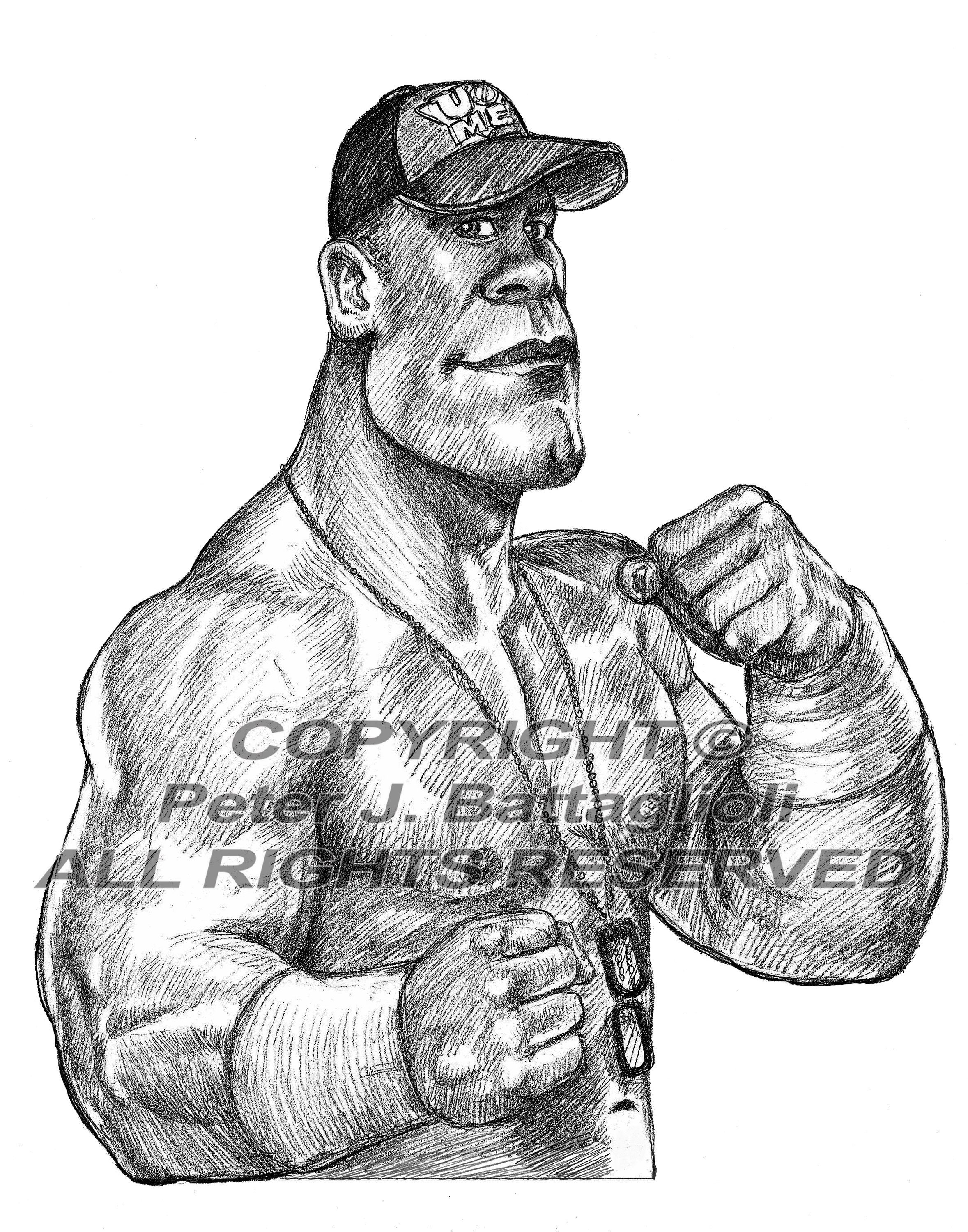 Pencil drawing on Paper  John Cena  Pencil drawing on Paper  John Cena   By DIYG  Facebook