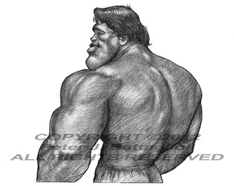 Arnold Schwarzenegger #4 Caricature Art  Print