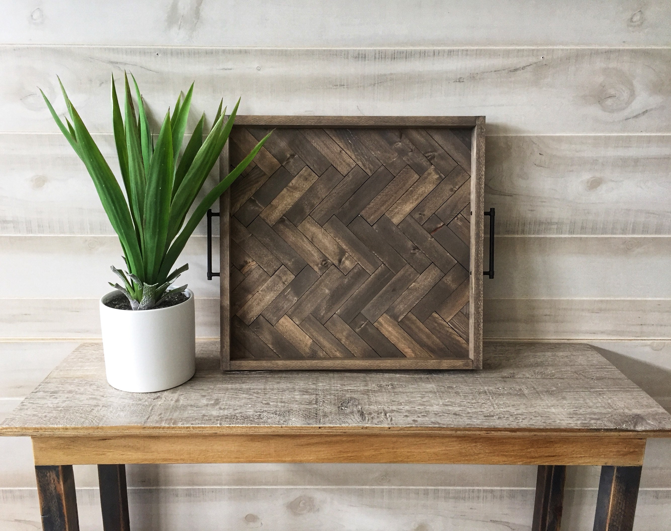 large wood serving tray decorative tray wood ottoman tray