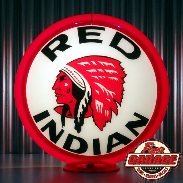 Red Indian Gas Globe - Etsy