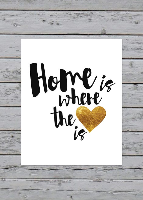 Home Is Where The Heart Is Modern Art Print