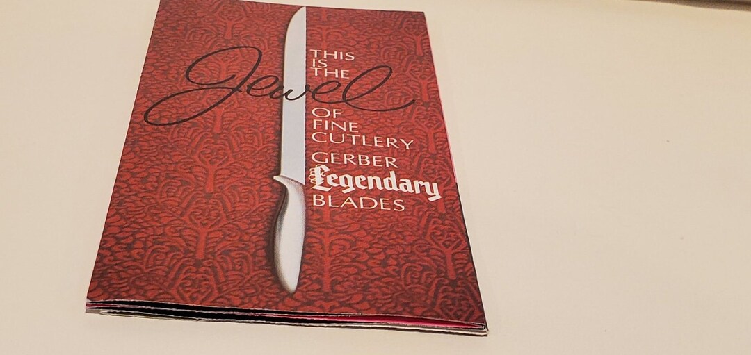 Vintage Gerber Legendary Carving Knife Etsy