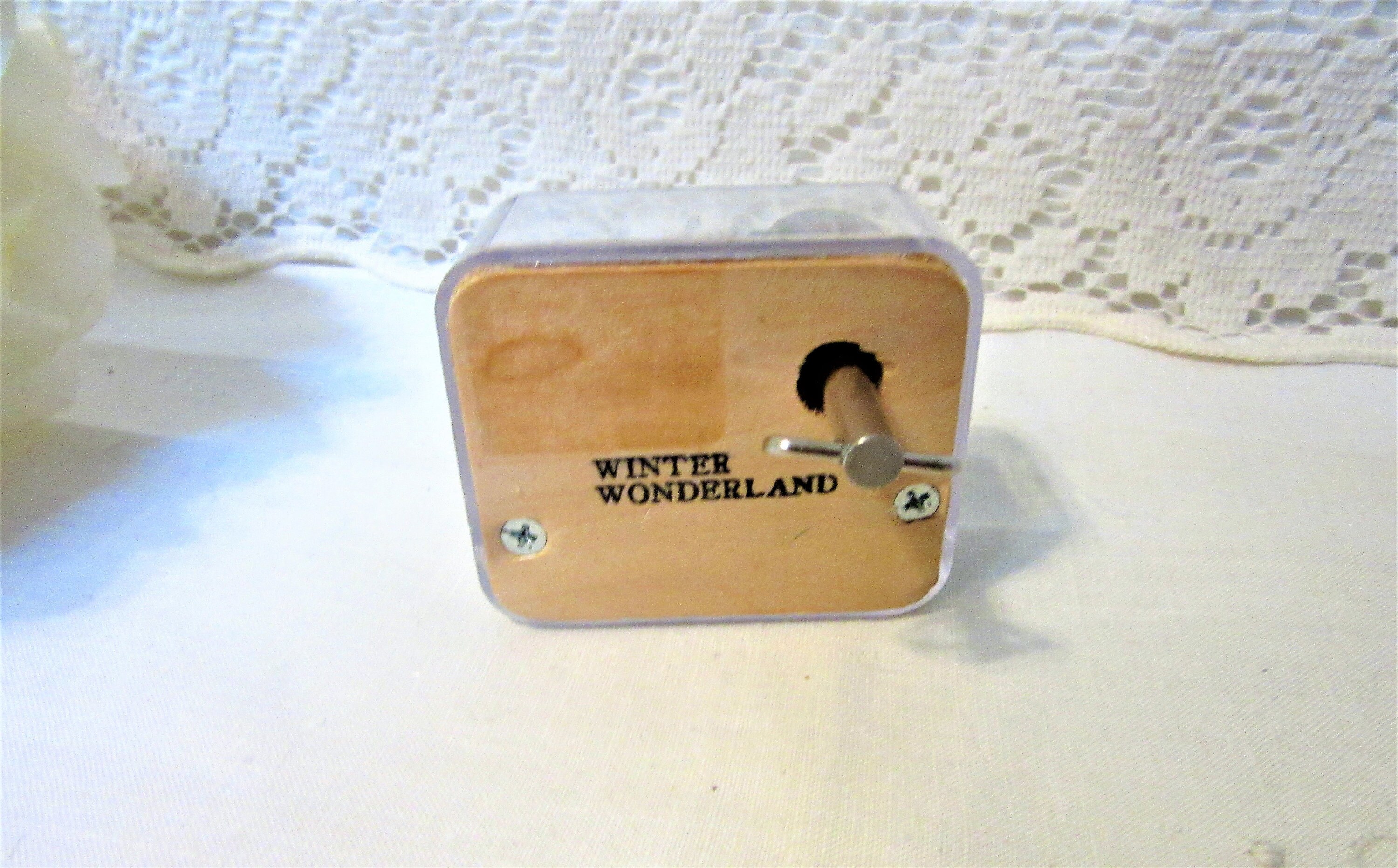 Music Box Wind Up Acrylic Music Box by Sank Yo Craft Etsy